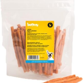 Boomy - Jerky Rolls - Snack per cani senza glutine - Bastoncini da masticare ad alto contenuto di carne - Snack per cani (500 g, pollo)