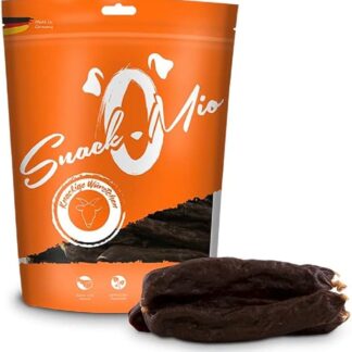 SnackOMio, Snack di qualità superiore per cani, croccanti salamelle di capra, senza cereali, 1 confezione da 175 g