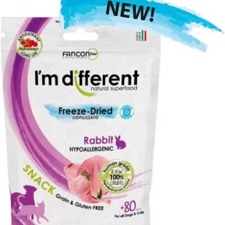 I'm different, snack liofilizzato monoproteico Coniglio