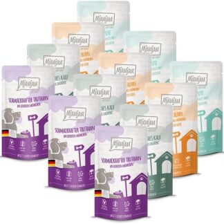 MjAMjAM - confezione di pasti deliziosi III per il tuo cane, 12 confezioni (12 x 125 g), senza cereali