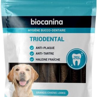 BIOCANINA Lamelle da Macher X15 Triodental Cani Grandi Più Di 30 kg Igiene Triodentale Grandi Cani di Più di 30 kg