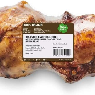 Irish Pure Roasted Half Knuckle Bone Premium - Osso da masticare per cani | Vitamine | Premium | Senza cereali | Sensitive | Ossa di cane dall'Irlanda