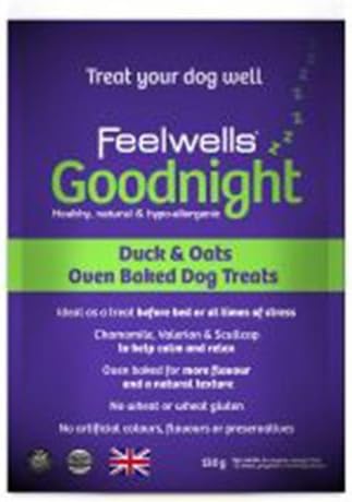 Feelwell's Benefits Duck & Oat Treats Goodnight 130 g (confezione da 10)