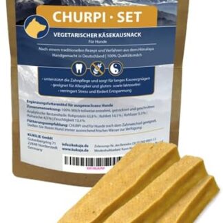 Kukuje Churpi 6 X 30 g - Il pezzo dell'Himalaya per il tuo cane – ossa da masticare in formaggio duro, ossa da masticare