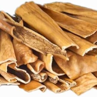 Dei NATURE Pelle di Cavallo Essiccata per Cani, Strisce da 15 cm, Confezione da 500 Grammi, Masticativo Naturale per Pulizia Denti