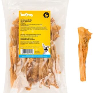 Boomy - Snack naturali per cani - Snack da masticare - Bastoncini di coniglio essiccati - 15 cm - 2 x 200 g