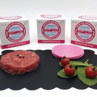 DISCHI PER HAMBURGER PERLAFOL IN PE-HD ROSA DIAM. CM 10 GR 500