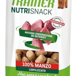 3 Natural Trainer NUTRINSAPORITORE per cani di tutte le taglie liofilizzato manzo 3X20gr
