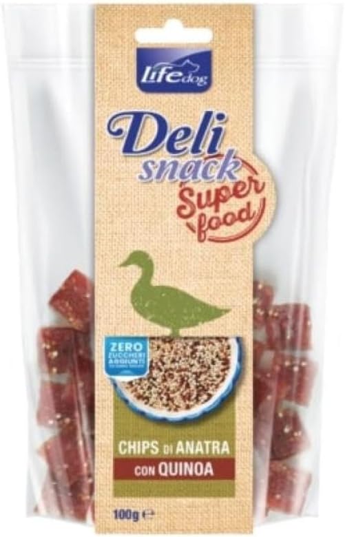 DELISNACK SUPERFOOD CHIPS DI ANATRA CON QUINOA. 100GR