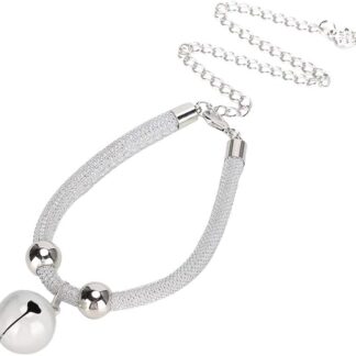 Bellissima collana per gatti da colletto per animali domestici con una campana adatta per la maggior parte dei cani e gatti forniture in stile giapponese in stile bianco e robusto