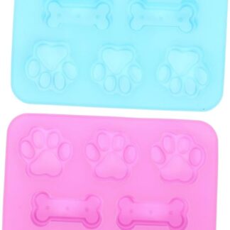 Alipis Crea Dolcetti Unici Per Cani - 2 Pezzi Di Silicone Per Dolci Per Cani Sagomati Antiaderenti Facili Da Pulire Per Pasti Sicuri