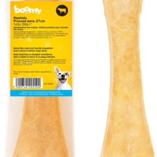Boomy - Masticativo per cani in 100% pelle bovina - Snack naturali per la cura dei denti per cani di grossa taglia (27 cm)