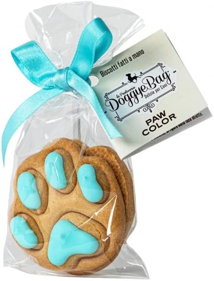 DoggyeBag, Paw Color, azzurro da 2 biscotti