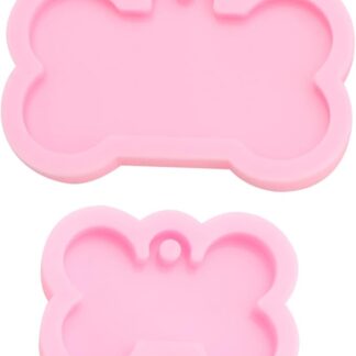 POPETPOP 3 Set Antiaderente Teglia Per Torta Per Cani Stampo Per Biscotti Per Cani Torte Di Compleanno in Silicone Rosa 2 Pezzi * 3