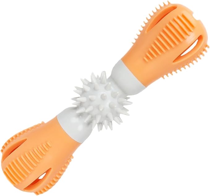 Giocattolo di spazzolino da denti - morso e spazzola giocattolo per cani, giocattolo da masticare cane manubri, denti da pet in gomma dura giocattoli per la pulizia, giocattoli da masticare cucciolo i