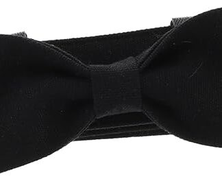 PartyKindom Collare per Cane con Tela e Confortevole per Animali Domestici per Feste e Fotografici Colore Nero S