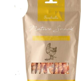 Snack ossetti calcio e pollo per cani. 10 BUSTE DA 80 GRAMMI CADAUNO