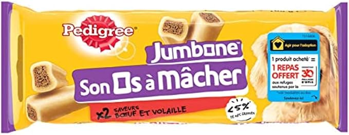 Pedigree Suono Ossa da masticare Premi per Cane Medio, Confezione da 2, 180 g