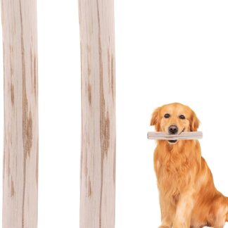 JIEBWCHA Masticativo Per Cani In Legno Di Caffè,2 Bastoncini In Legno Di Caffè - Gioco Masticatorio Naturale, Antistress, Salute Dentale Per Casa Viaggi Esterni