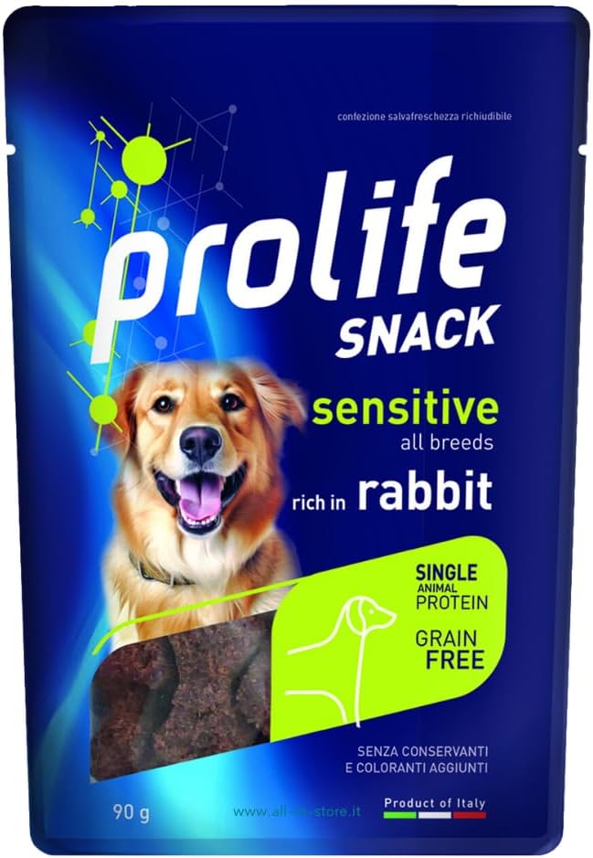 Prolife Dog Snack Sensitive GrainFree Monoproteico gr.90 (All Breeds, Coniglio)