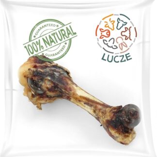 Lucze®, Cucciolo di osso da masticare per cani grandi - 1 kg - circa 20-25 cm - Ossa di maiale - snack naturale al 100% per cani