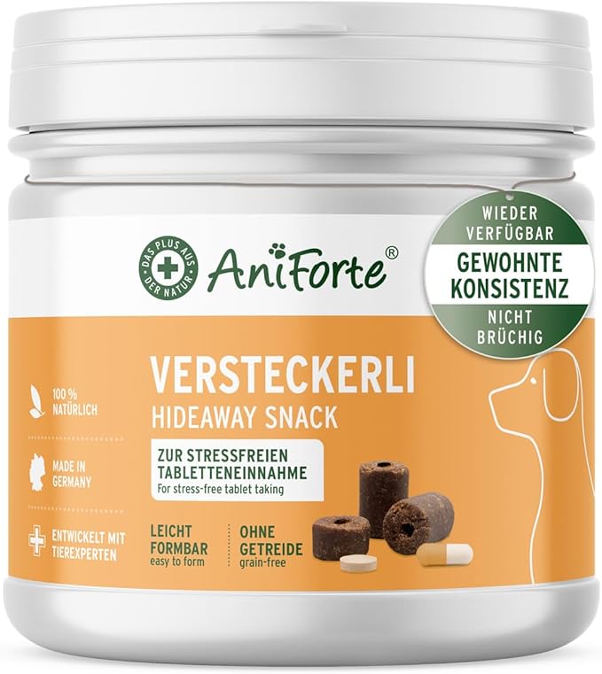 AniForte Nascondi per cani 40 pezzi/250 g – Spuntino per cani modellabile per nascondere compresse e capsule, facile e senza stress per cani