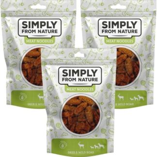 SIMPLY FROM NATURE Meat Noodles - Gnocchi con cervo e cinghiale, 3 x 80 g