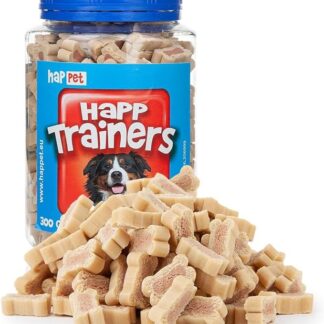 HAPPET® TRAINERS Cubi 300 g - Dolcetti per addestramento per cani con salmone e riso, biscotti a cubetti facilmente digeribili, ideali per premiare, addestrare e camminare