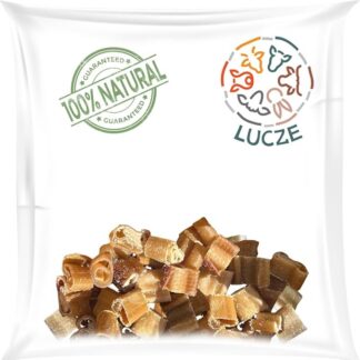 Lucze Premium - Cuccia di maiale per cani, 200 g, spuntino da addestramento per cani, 100% naturale