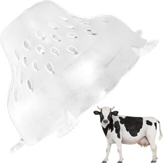 Maschera con tettarella per mucche, strumento per tettarelle per mucche, protezione del petto traspirante con 6 fori di fissaggio Strumenti di allevamento sicuro per allevamento, allevamento e