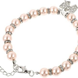 Gatuida Collana Regolabile in Perle Sintetiche per Ciondolo Accessorio Moda per Animali Domestici Collare per e Speciali