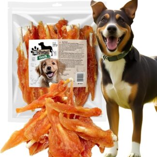 Mr. Pretzel Lecca-lecca di pollo per cani – 500 g | Snack da masticare sano e delizioso per tutte le razze di cani | Snack proteico di pollo di alta qualità
