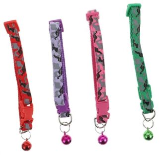 EXHUMKY Colletto in Nylon in Nylon 6pcs per Cat Dog Regolabile Pet Traspibile Accessorio Indossabile