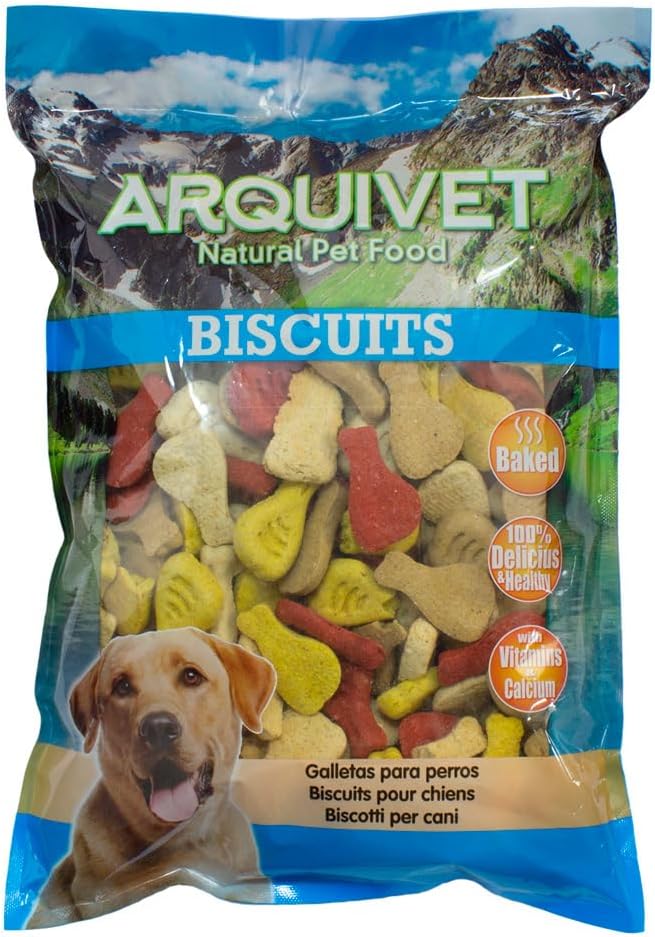 ARQUIVET Biscotti per Cani 'Prosciutto Mix' - 1 kg - Snack per Cani