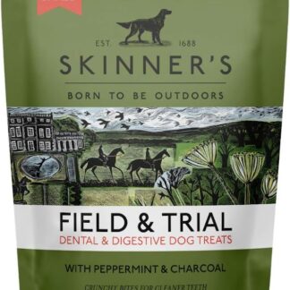 Skinner's Field & Trial Dog Treats – Odontoiatrico e digestivo con menta piperita e carbone, sacchetto da 90 g