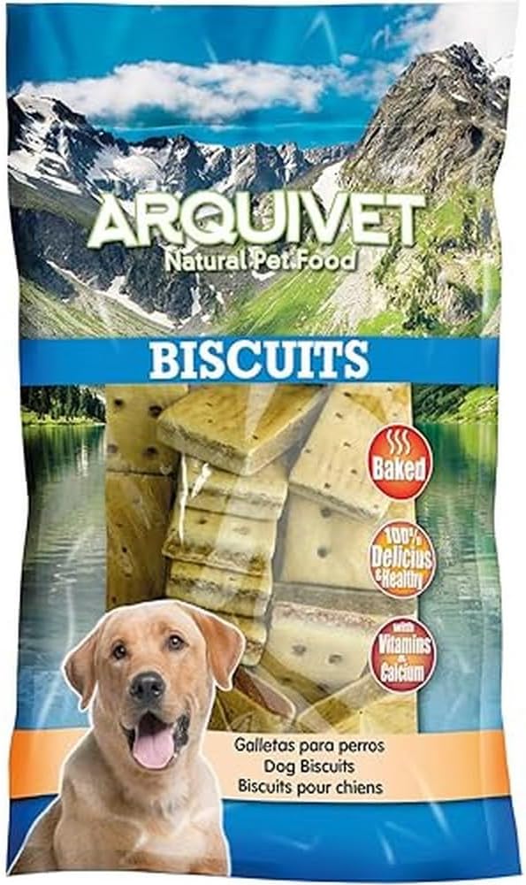 ARQUIVET Biscotti per Cani - Panino Rettangolo, 200 g - Snack e Premi per Cani