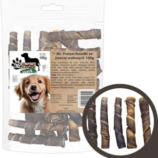 Mr. Pretzel Bacchette da masticare per cani di manzo – 100 g