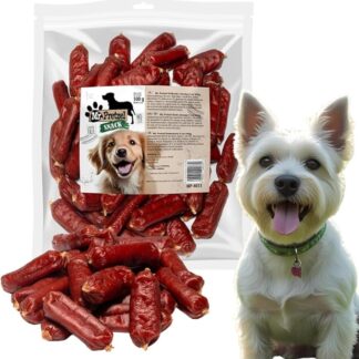 Mr. Pretzel Salsicce anatre – spuntino sano premium naturale e senza cereali – ricompensa morbida per cani – 500 g