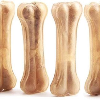 4x Osso Pressato per Cani Stick per Rinforzare i Denti Della Pelle di Mucca Snack per Cani Dentali 14 cm BPS-5091 * 2