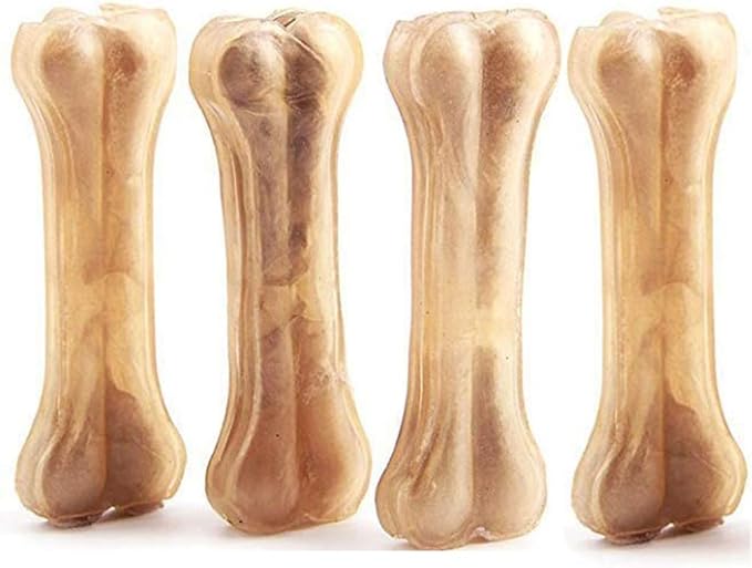 4x Osso Pressato per Cani Stick per Rinforzare i Denti Della Pelle di Mucca Snack per Cani Dentali 14 cm BPS-5091 * 2