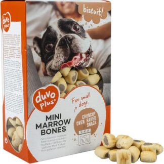 duvoplus, Biscotto! Mini ossa di midollo 500 gr, deliziosi biscotti al forno, pipe croccanti, con un riempimento gustoso, ideale come spuntino o ricompensa per i cani