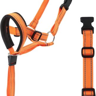 Museruola per cani in nylon Staffordshire con cinghia regolabile e comoda cinghia in nylon riflettente per cani di piccola taglia