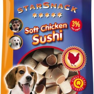 Nobby Star Snack Soft Chicken Sushi Mini Snack per Cani Piccoli e Cuccioli Snack per Training 70g