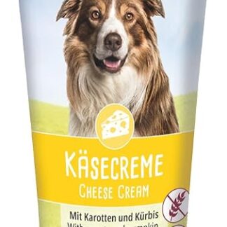 Tubidog Delikatess crema al formaggio, deliziosa ricompensa per cani, ideale per compresse, con edamer, senza zucchero, senza cereali, carote e zucca, 75 g