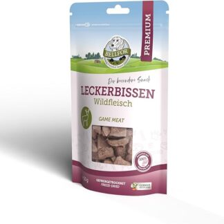 Bellfor Snack per cani - carne selvatica liofilizzata - Leckerbissen - 50 g. Monoproteico, senza cereali, snack liofilizzato per cani con stomaco sensibile.