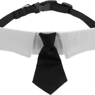 Yardwe Collare Per Cravatta Necktie Regolabile Britannico Accessorio Per Animali Domestici Decorazioni Per Matrimonio e Cerimonie