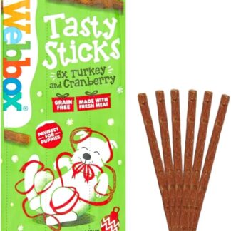 Webbox Bastoncini per cani, tacchino e mirtillo, 30 g