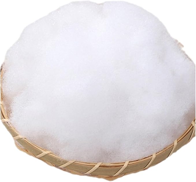 Poly-Fil, High Elasticity Stuffing, Pearl Cotton Polyester Fill Material, Breathable Soft Fiber, Ideal for Handicrafts Sewing Notions Pillow Stuffing, 22x32cm