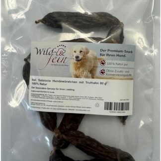 Wild & Fein salsiccia italiana salsiccia cane con tacchino - 80 g