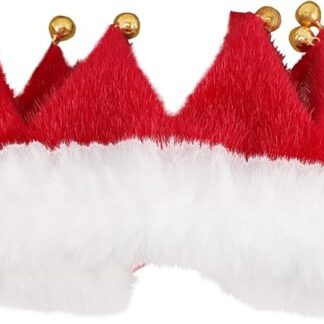 Yardwe Collare Natalizio Per Campanellino Collare Per e Comodo Per Animali Domestici Festività